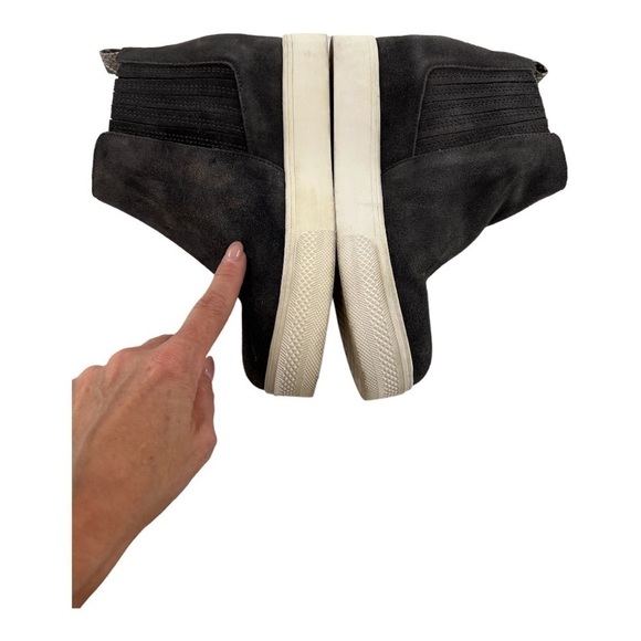 Dolce Vita Wylee Slip On Wedge Comfort Sneaker, Women's Size 6 Gray Suede - Picture 13 of 14